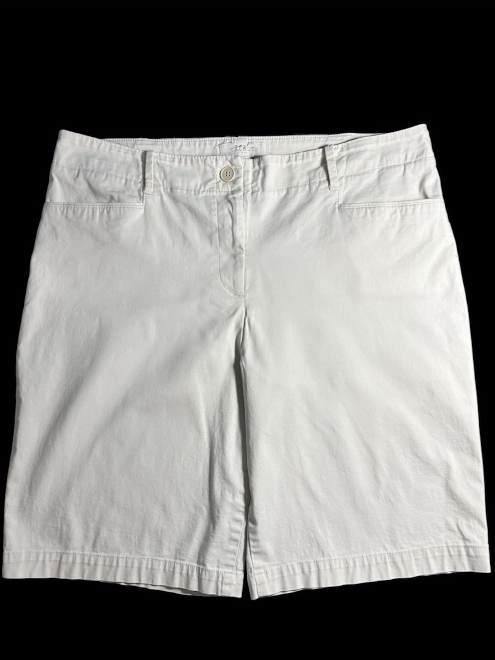Talbots Beige Women's Casual Shorts 14 Collegiate Academia Golfcore Neutral